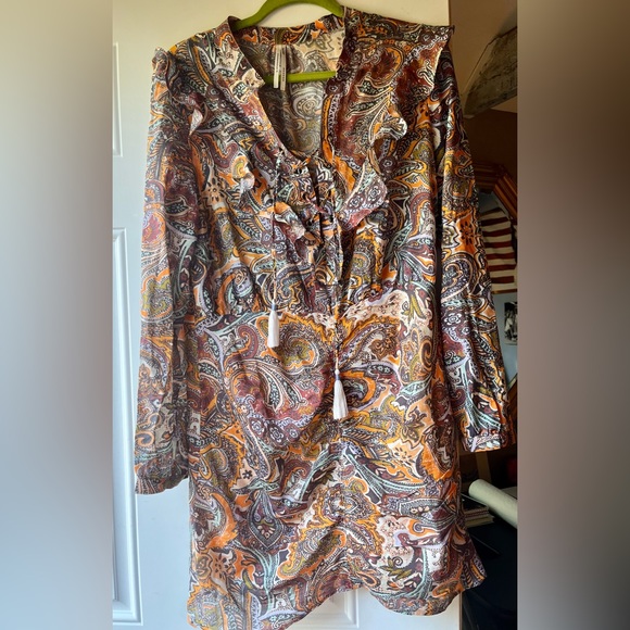 Anthropologie Paisley Ruffled Mini Dress - Picture 6 of 9